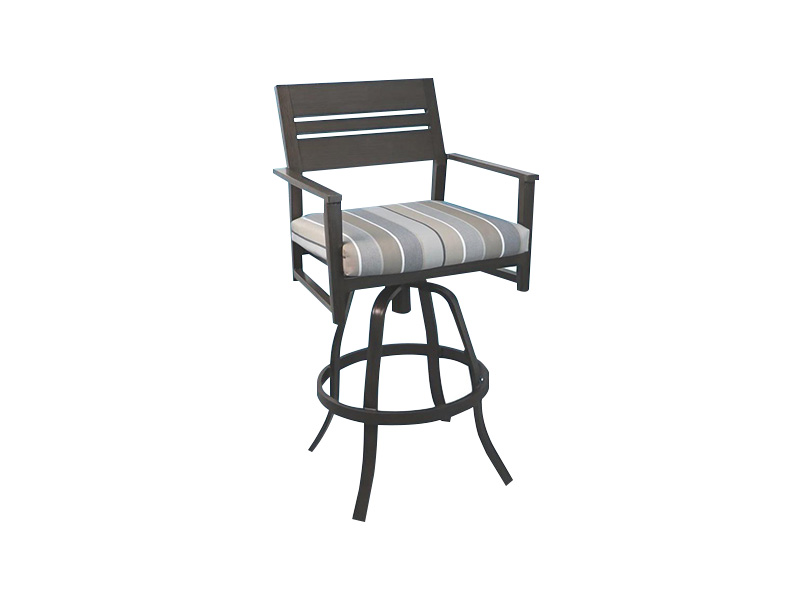 Aspect Aluminium Patio Obrotowy stołek barowy z wysokością drążka